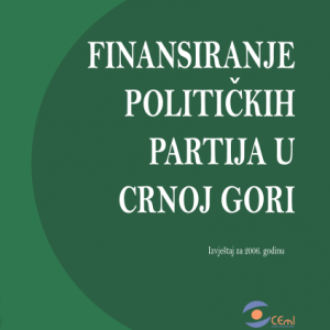 Izvjestaj o finansiranju politickih partija za 2006