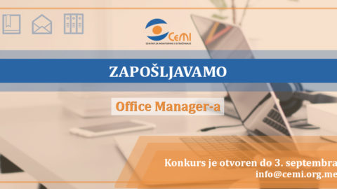 Konkurs za poziciju Office Manager-a