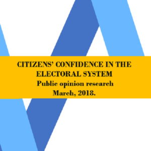 CITIZENS' CONFIDENCE IN THE ELECTORAL SYSTEM